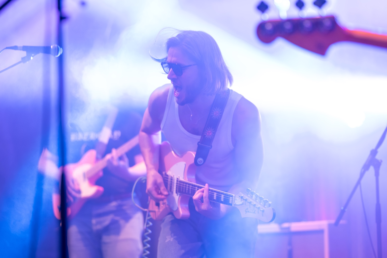 Cactus For Breakfast guitarist performing live